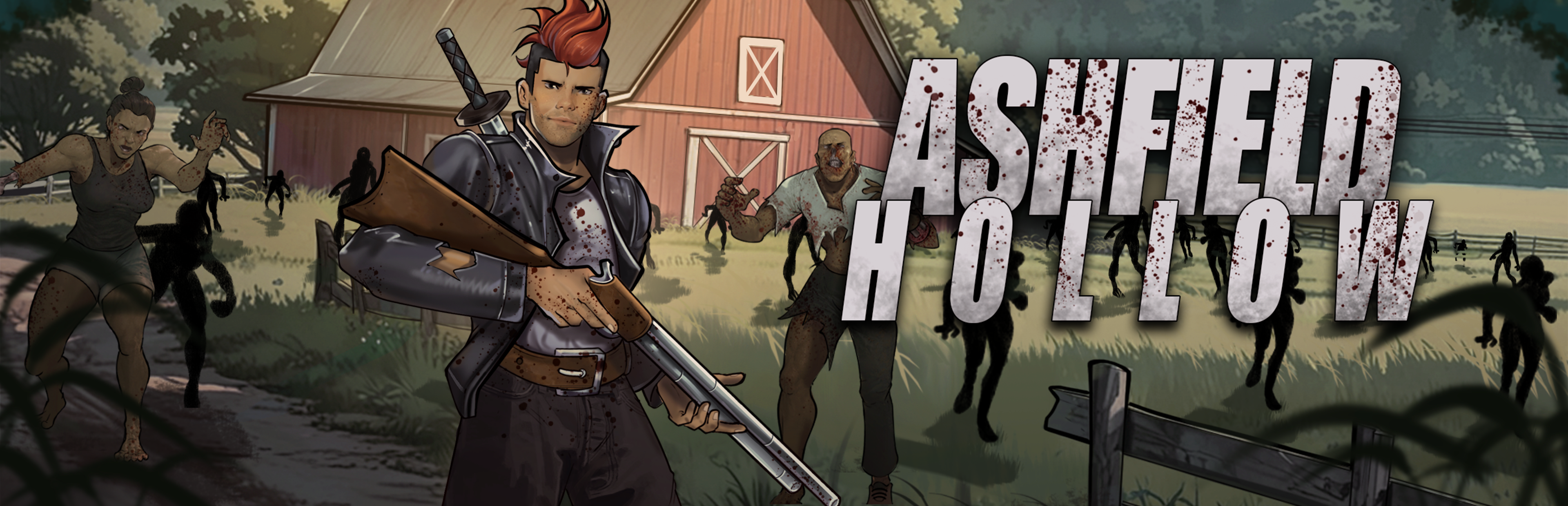Ashfield Hollow key art with logo.