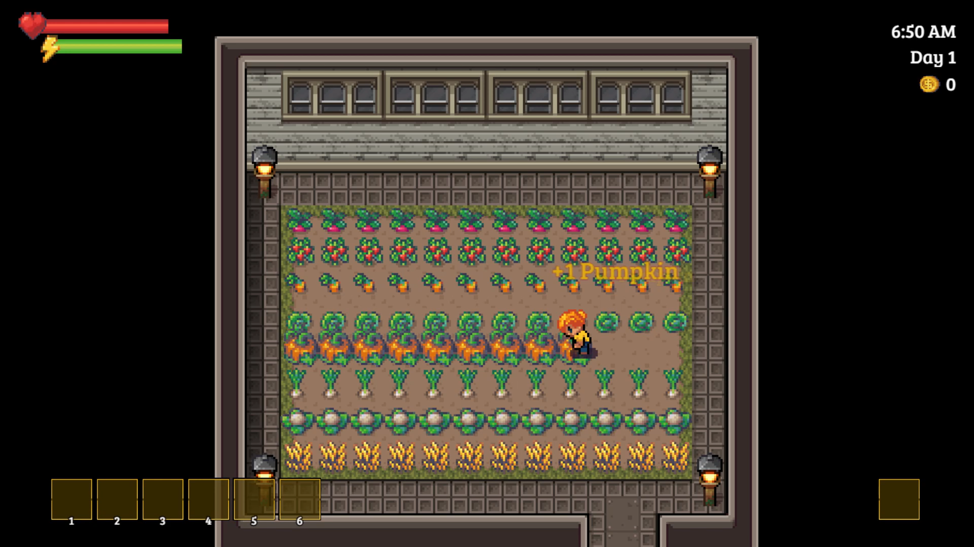 Farming gameplay screenshot.