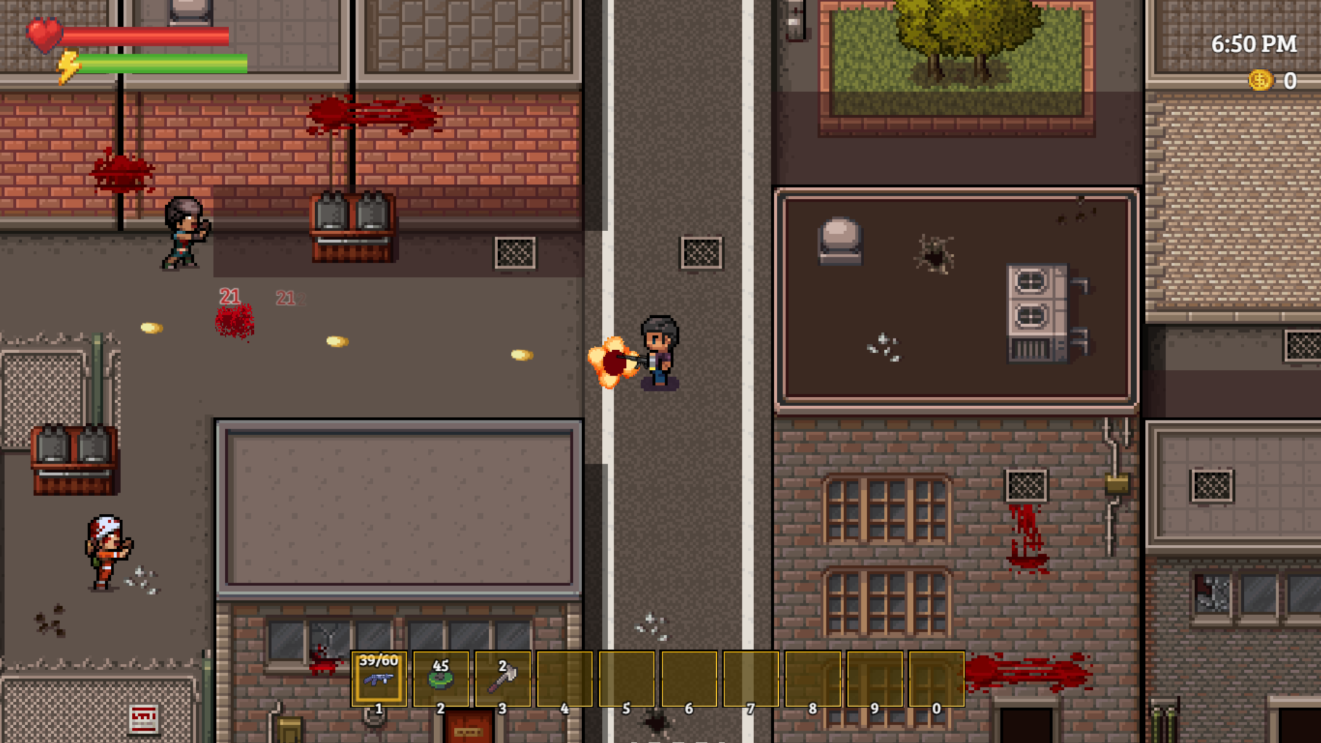 Infected combat screenshot.